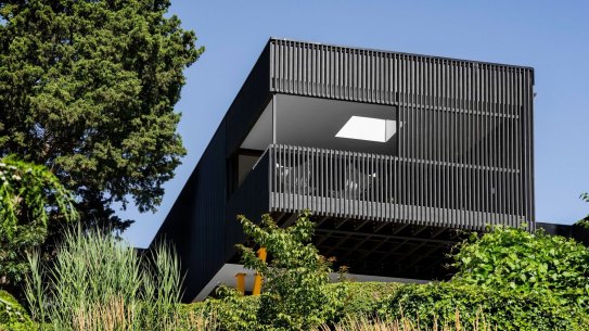 The home appears to be floating.