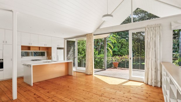 One of the two houses on the double landholding in Watsons Bay.