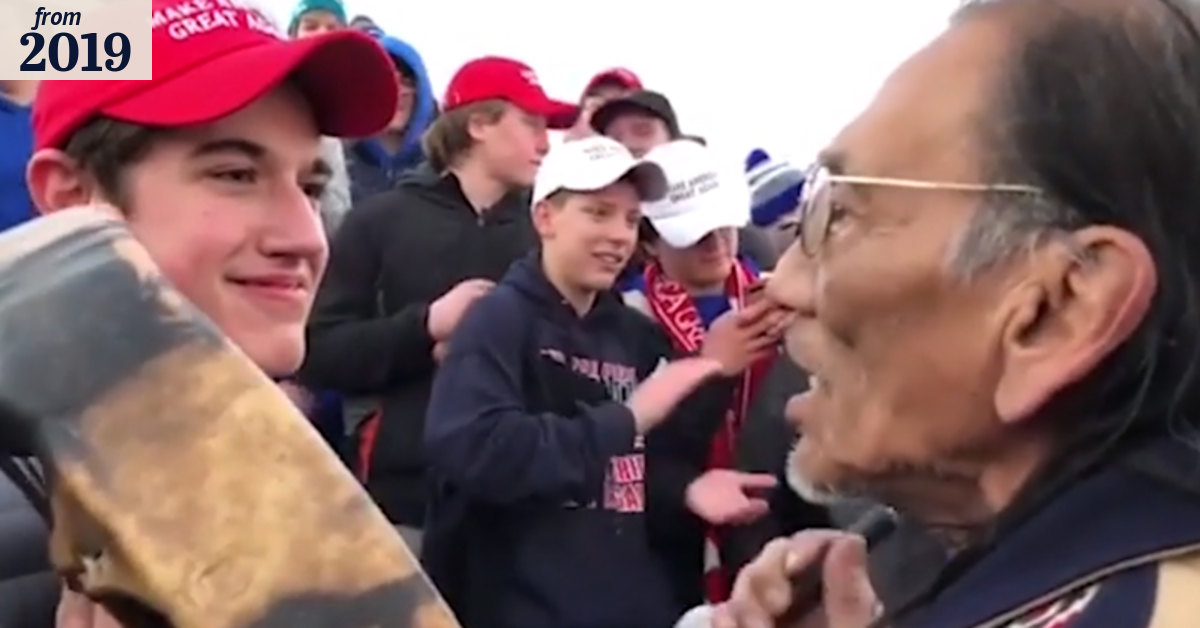 It was getting ugly: the Native American who faced down his tormentors