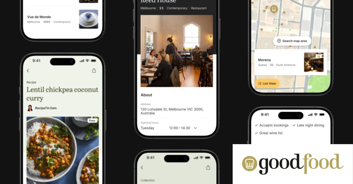 The Good Food app is live with Good Food Guide, reviews, maps, recipes