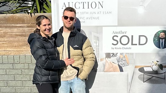 New home buyers Ben Ridout and Merinda Tedesco.