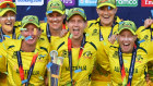 Meg Lanning’s champion Australian side have won another global crown, successfully defending their women’s T20 World Cup title with an emphatic 19- run victory over hosts South Africa in Cape Town.