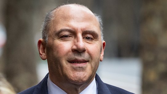 Tony Mokbel arrives at court on Tuesday.