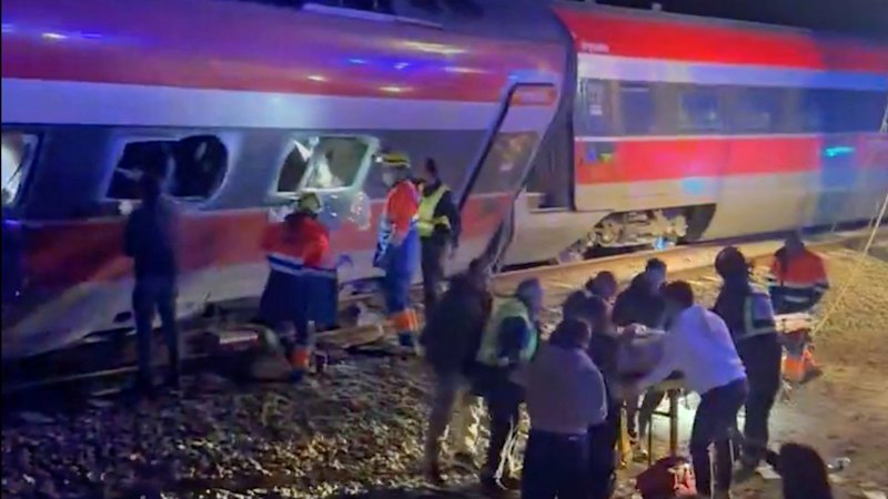 ‘The impact was terrible’: High-speed train collision in Spain leaves 21 dead