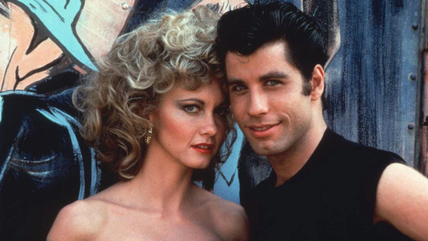 Olivia Newton-John and John Travolta in Grease.