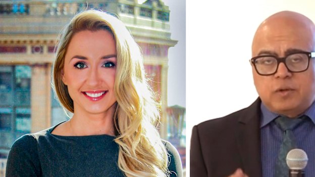 Julia Szlakowski and AMP Capital's Boe Pahari.