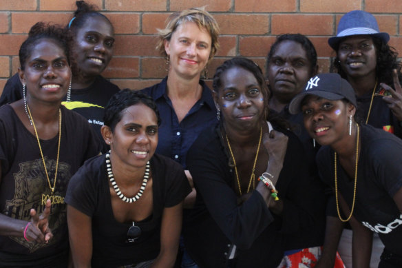 Jodie Kell, centre, with members of Ripple Effect.