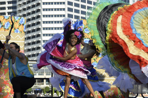 Tsehay Hawkins at Darling Harbour Fiesta in 2014 when she was 9 years old.