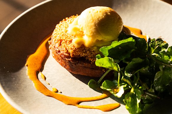 The prawn crumpet.