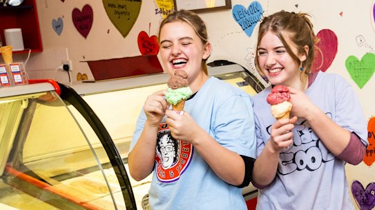 Queenie Main and Greta Nusimovich Mateo say they have become more confident from working.