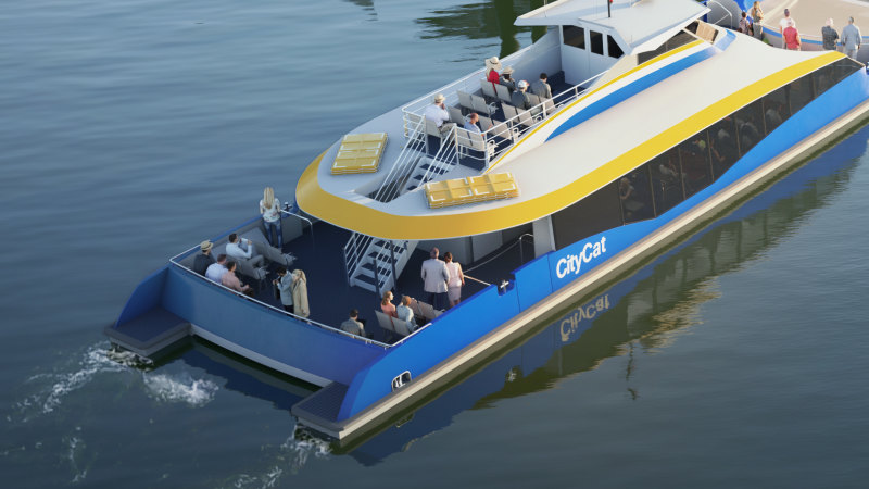 Cat S Out Of The Bag First Look Inside Brisbane S Double Decker Citycat
