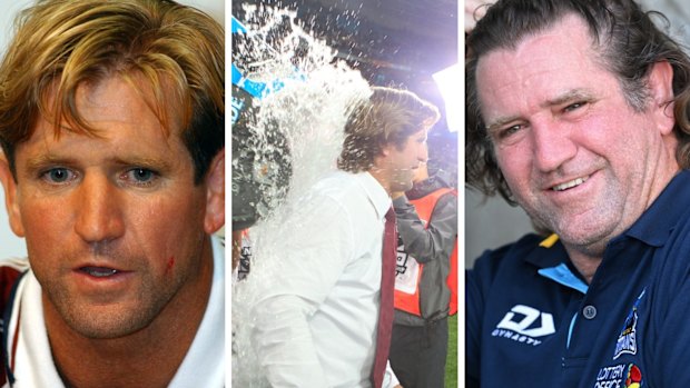 Des Hasler across the years as an NRL head coach.