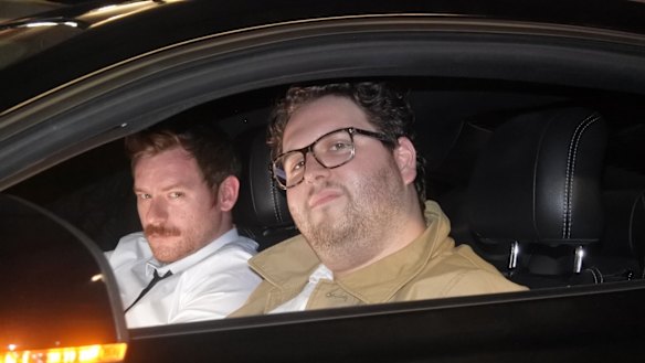 Cameron James, left, and Alexei Toliopoulos are in search of the mysterious author behind a fan fiction written about the cartoonish Soviet Union super-villain, Ivan Drago.