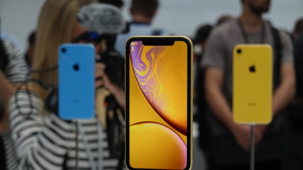 The iPhone XR comes in a range of colours.