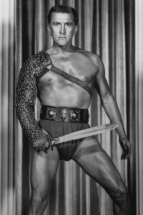 Kirk Douglas in Spartacus.