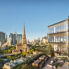  The 25,000 sq m Victoria Place boasts sweeping city views.