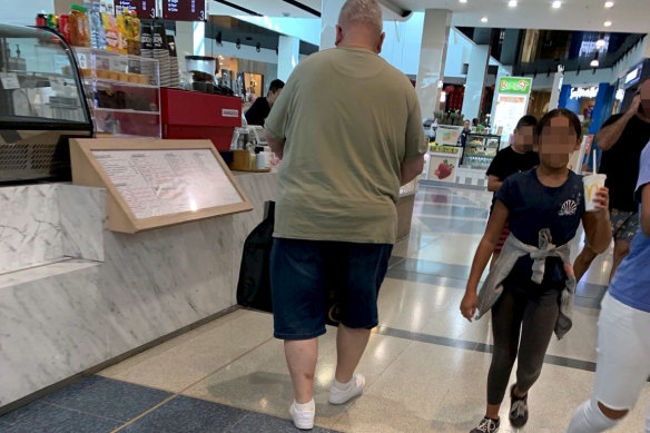 Arts Minister Don Harwin photographed shopping at Eastgardens Westfield in South Sydney on March 22. 