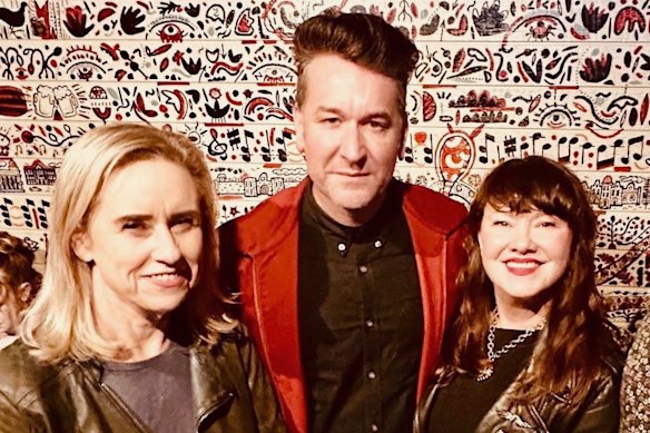 Creative Industries Minister Simone McGurk with WA music industry stalwarts Kav and Beth Temperley from the WAM Song of the Year competition at Freo.Social in June.