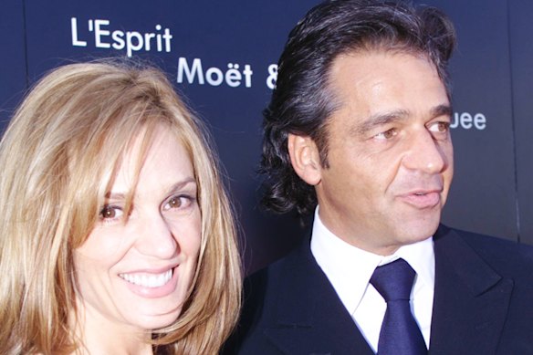 Paul Valmorbida at the Melbourne Cup with partner Tottie Goldsmith.  