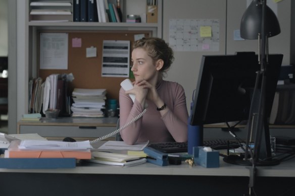 Julia Garner in The Assistant.