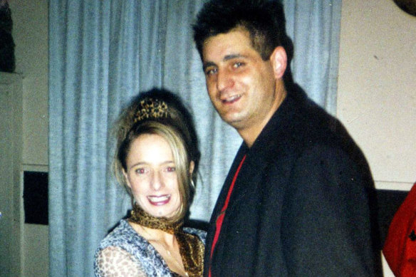 Robyn Lindholm with her then-boyfriend George Templeton. 
