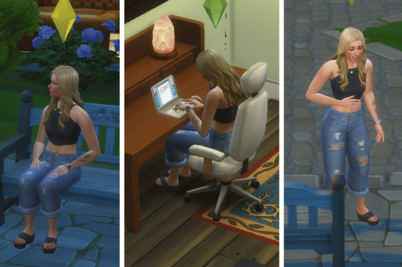 A thrilling day in the life of Sim me.