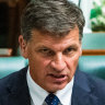 Shadow treasurer Angus Taylor and Treasurer Jim Chalmers in question time on Tuesday. 