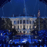 Trump puts himself at centre of birthday spectacle – his own and America’s