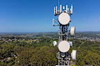 Telecommunications and Mobile Phone Cell Tower at Lismore, NSW, Australia