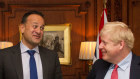 Are Irish eyes smiling? Ireland's PM Leo Varadkar with British PM Boris Johnson.