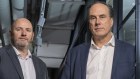 New Trader Interactive boss David McMinn (left) with Melbourne-based CAR Group CEO Cameron McIntyre. 