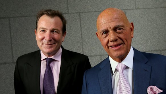 Premier Investments' CEO Mark McInnes and chair Solomon Lew. 