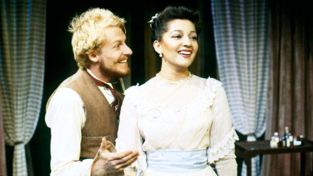 Richard Roxburgh with Christina Youhanna.