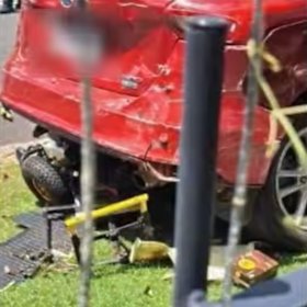 Teen arrested after elderly man on mobility scooter hit and killed by car