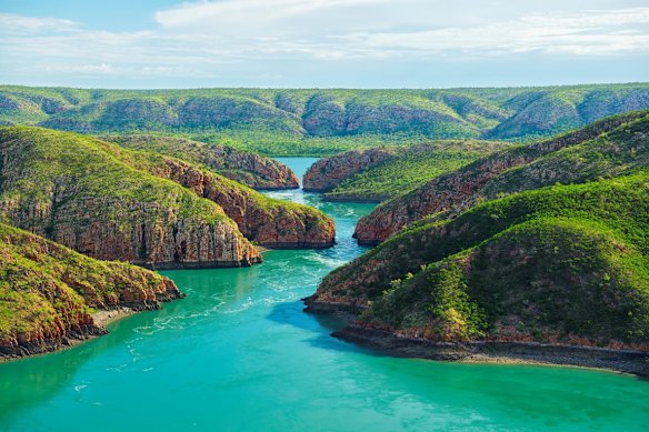 The sideways waterfall of Horizontal Falls is a sight to behold.