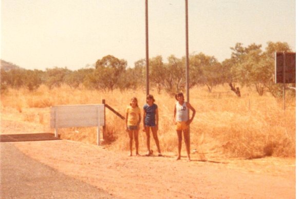 Tracy Westerman (left, with siblings Lynette and Michael) grew up in WA’s Pilbara. She took distance learning after the “culture shock” of six weeks in Perth, having never crossed a busy road before.