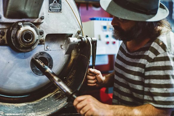 Hyper Hyper Coffee roasts coffee beans in-house, Italian-style.