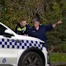 Police outside an Oxford Street house in Kew East where a violent home invasion took place.