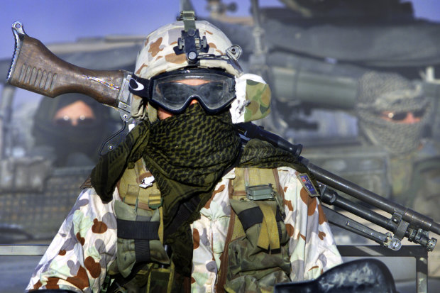 SAS soldiers on patrol in Afghanistan in 2005.