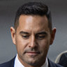 Alex Greenwich  outside the Federal Court in Sydney on Friday.