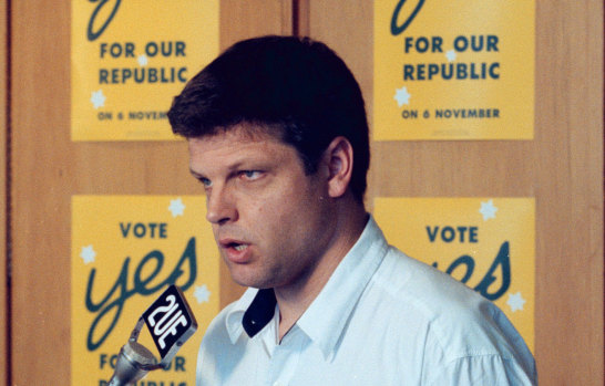 Greg Barns in 1999, when he was campaign director for the Yes vote in the republic referendum.