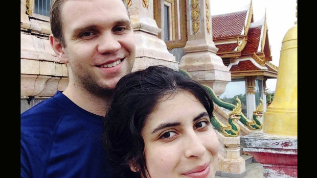 Matthew Hedges, pictured with his wife Daniela Tejada, said he was force-fed a cocktail of drugs.