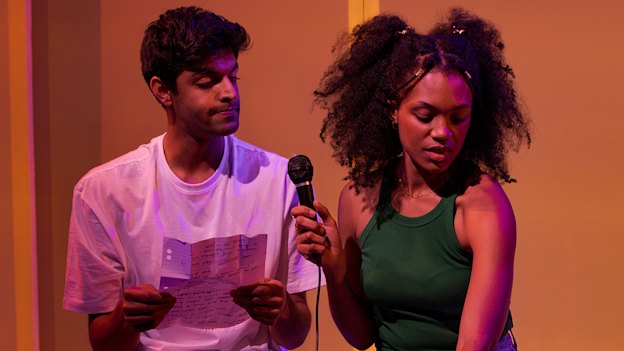 Ariyan Sharma, left, and Kelsey Jeanell in Cut Chilli.