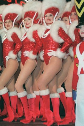 The Rockettes from New York's Radio City strike "that pose".