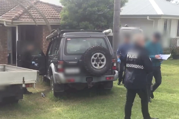 NSW Police search a home on the South Coast.