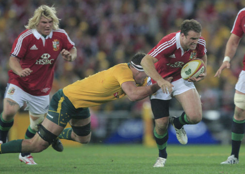 Jamie Roberts playing for the Lions in Sydney in 2013.