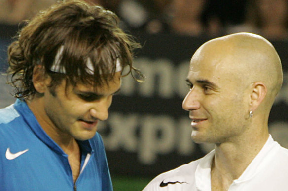 Andre Agassi and Roger Federer's match at the 2005 Australian Open lasted 90 minutes, with Federer the victor.