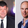 James Packer and Hamish Douglass