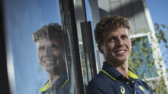 Nathan McSweeney will make his Test debut against India next week. 