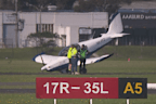 Firefighters responded to the incident at Moorabbin Airport about 11.16am.